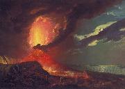 Vesuvius in Eruption, with a View over the Islands in the Bay of Naples Joseph wright of derby